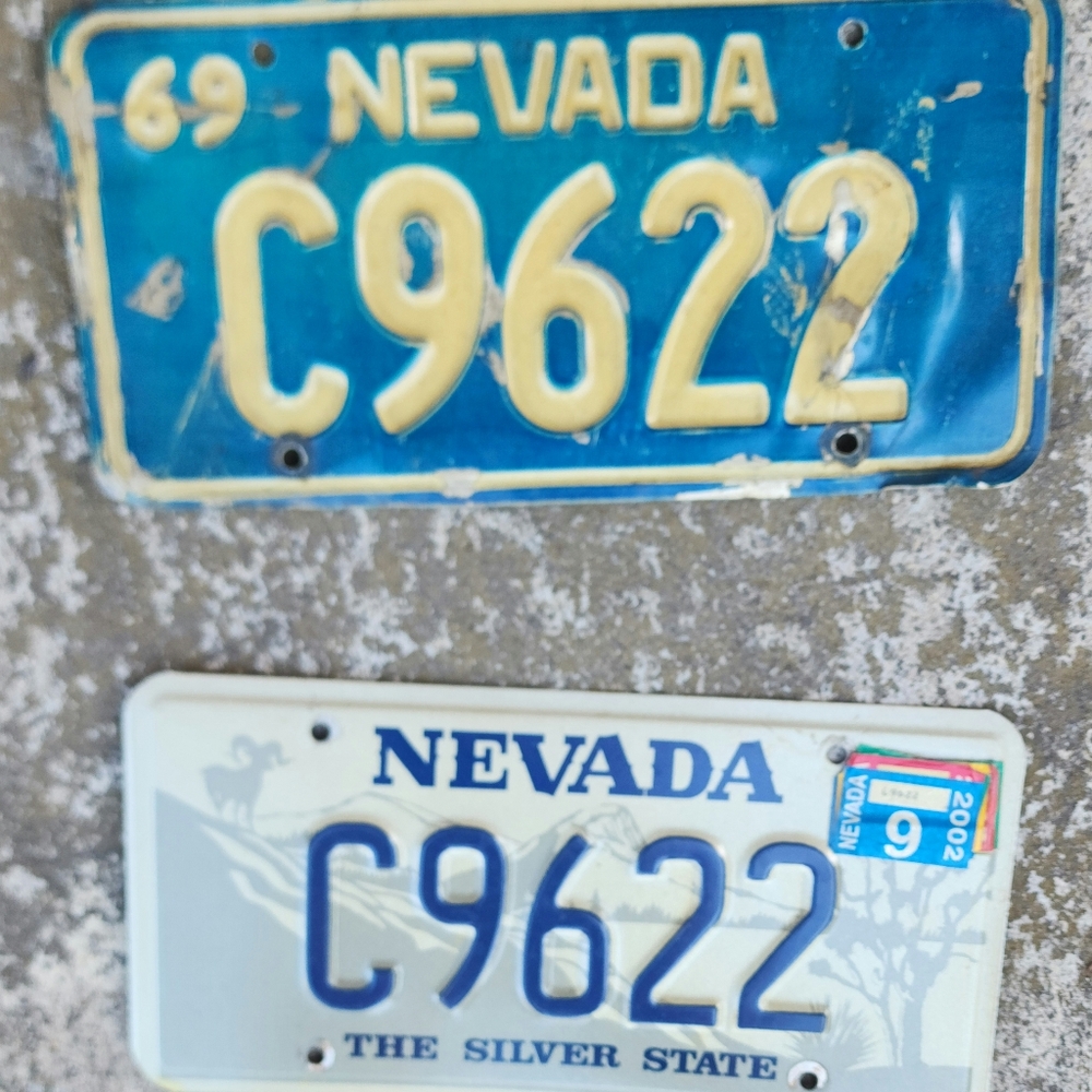 Vintage Nevada License Plates